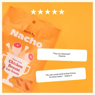 Show full view: Made by Nacho Freeze-Dried Chicken Breast Cat Treats, 0.9-oz pouch slide 6 of 9