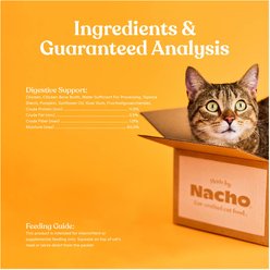 Made by Nacho Digestive Support with Bone Broth Mousse Grain-Free Lickable Cat Treat, 0.5-oz tube, 12 count slide 2 of 7