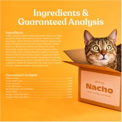 Made by Nacho Turkey & Turkey Liver Recipe Grain-Free Minced Wet Cat Food, 5.5-oz can, case of 6 slide 2 of 8