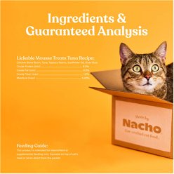 Made by Nacho Tuna Recipe with Bone Broth Grain-Free Lickable Cat Treats, 0.5-oz pouch, case of 12 slide 2 of 7