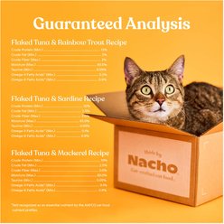 Made by Nacho Flaked Fish Variety Pack Grain-Free Wet Cat Food, 3-oz can, case of 12 slide 2 of 8