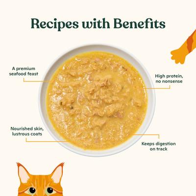 Show full view: Made by Nacho Flaked Fish Variety Pack Grain-Free Wet Cat Food, 3-oz can, case of 12 slide 5 of 10