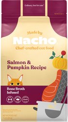 Made by Nacho Bone Broth Infused Sustainably Caught Salmon & Pumpkin Recipe Dry Cat Food, 11-lb bag