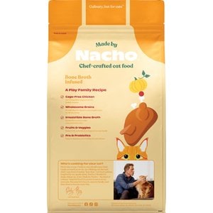 Made by Nacho Bone Broth Infused Cage-Free Chicken & Pumpkin Recipe Dry Cat Food, 4-lb bag