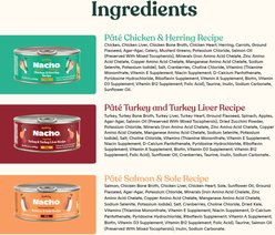 Made by Nacho Chicken, Herring, Salmon & Turkey Variety Pack Grain-Free Pate Wet Cat Food, 5.5-oz can, case of 12 slide 2 of 9
