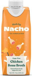 Made by Nacho Chicken Bone Broth Grain- Free Wet Cat Food Topper, 11-oz carton