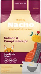 Made by Nacho Bone Broth Infused Sustainably Caught Salmon & Pumpkin Recipe Dry Cat Food, 4-lb bag