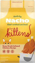 Made by Nacho Cage-Free Chicken, Chicken Liver & Bone Broth Recipe Kittens Dry Cat Food, 2-lb bag slide 1 of 7