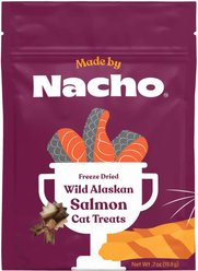 Made by Nacho Freeze-Dried Wild Alaskan Salmon Cat Treats, 0.7-oz pouch