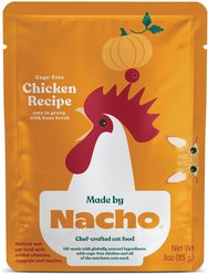 Made by Nacho Cage Free Chicken Recipe Cuts In Gravy with Bone Broth Wet Cat Food, 3-oz pouch, 12 count