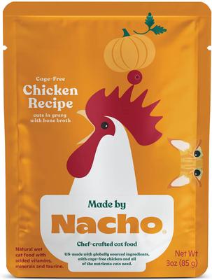 Made by Nacho Cage Free Chicken Recipe Cuts In Gravy with Bone Broth Wet Cat Food