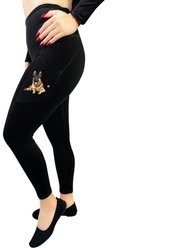 E&S PETS German Shepherd High-Rise Everyday Leggings, Large