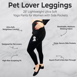 E&S PETS Bichon Frise High-Rise Everyday Leggings, X-Large slide 2 of 8