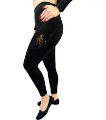 E&S PETS Chocolate Labrador High-Rise Everyday Leggings, X-Large slide 1 of 8