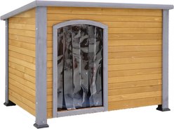 Yafylly Weather Cutain Wooden Dog House