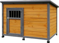 Yafylly PVC Roof Removable Floor Wooden Dog House