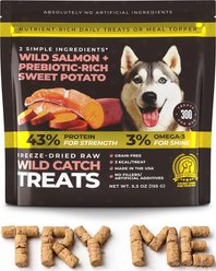 Pup Choice Wild Catch Freeze-Dried Salmon & Sweet Potato for Training & Meal Topping Dog Treats, 5.5-oz bag, 300 count