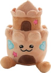 Snugarooz Snugz Castle Squeaky Plush Dog Toy, Brown slide 2 of 9