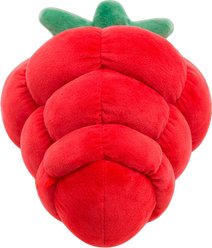 Snugarooz Berry Big Squeaky Plush Dog Toy, Red slide 2 of 9
