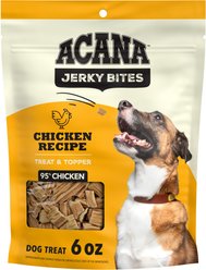 ACANA Jerky Bites Poultry Flavor Grain-Free High-Protein Jerky Dog Treats, 6-oz bag slide 1 of 7