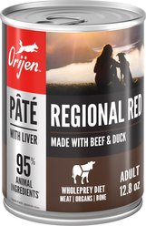 ORIJEN Regional Red Pate with Liver Wet Dog Food, 12.8-oz, case of 12