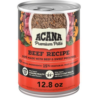 ACANA ACANA Premium Pate Beef in Bone Broth Grain-Free Wet Dog Food, 12.8-oz, case of 12