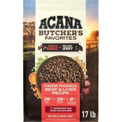 ACANA ACANA Butcher's Favorites Grain-Free Farm-Raised Beef & Liver Dry Dog Food, 34-lb bundle