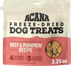 ACANA Singles Beef & Pumpkin Grain-Free Limited Ingredients & Freeze-Dried Dog Treats, 3.25-oz bag slide 2 of 6