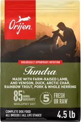 ORIJEN Tundra Grain-Free Poultry Free High-Protein Dry Dog Food, 4.5-lb bag slide 2 of 8