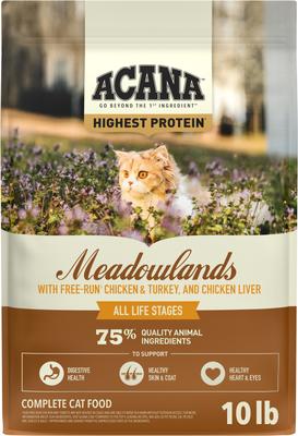 ACANA Meadowlands Chicken Turkey Fish & Cage-Free Eggs Grain-Free Dry Cat Food