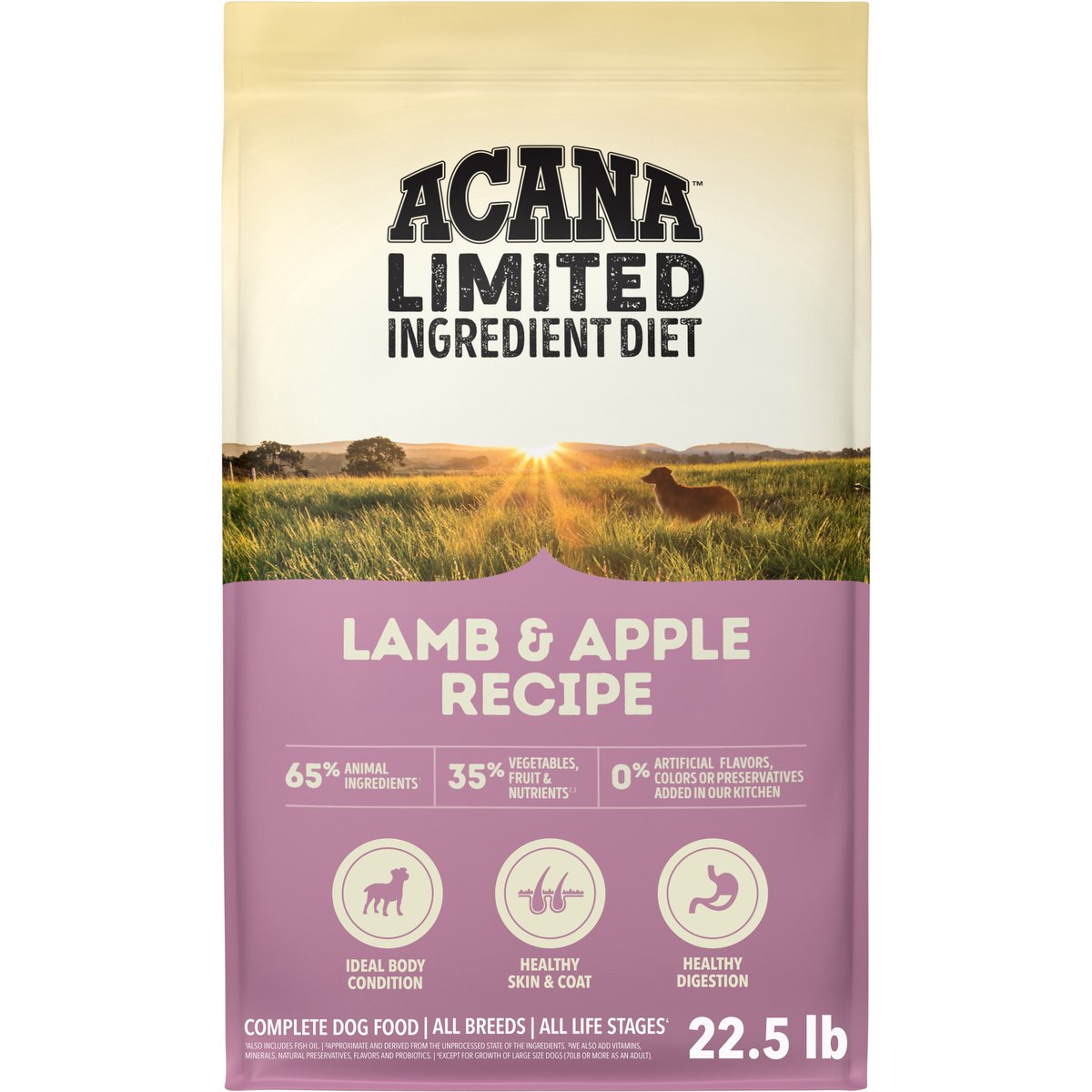 ACANA Singles Limited Ingredient Lamb & Apple Grain-Free High-Protein Dry Dog Food, 45-lb bundle