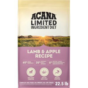 ACANA Singles Limited Ingredient Lamb & Apple Grain-Free High-Protein Dry Dog Food, 22.5-lb bag