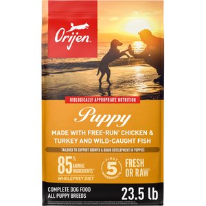 ORIJEN Grain-Free High-Protein Small Breed Puppy Dry Dog Food, 4