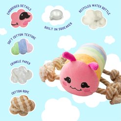 Snugarooz Knot-A-Pillar Squeaky Plush Dog Toy, Multicolor slide 2 of 8
