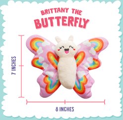 Snugarooz Brittany The Butterfly Squeaky Plush Dog Toy, Multicolor slide 2 of 8