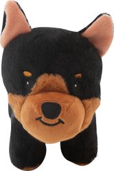 Snugarooz Diesel Squeaky Plush Dog Toy, Black