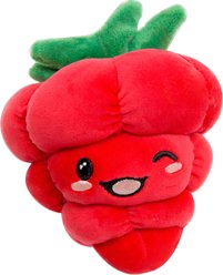Snugarooz Berry Big Squeaky Plush Dog Toy, Red