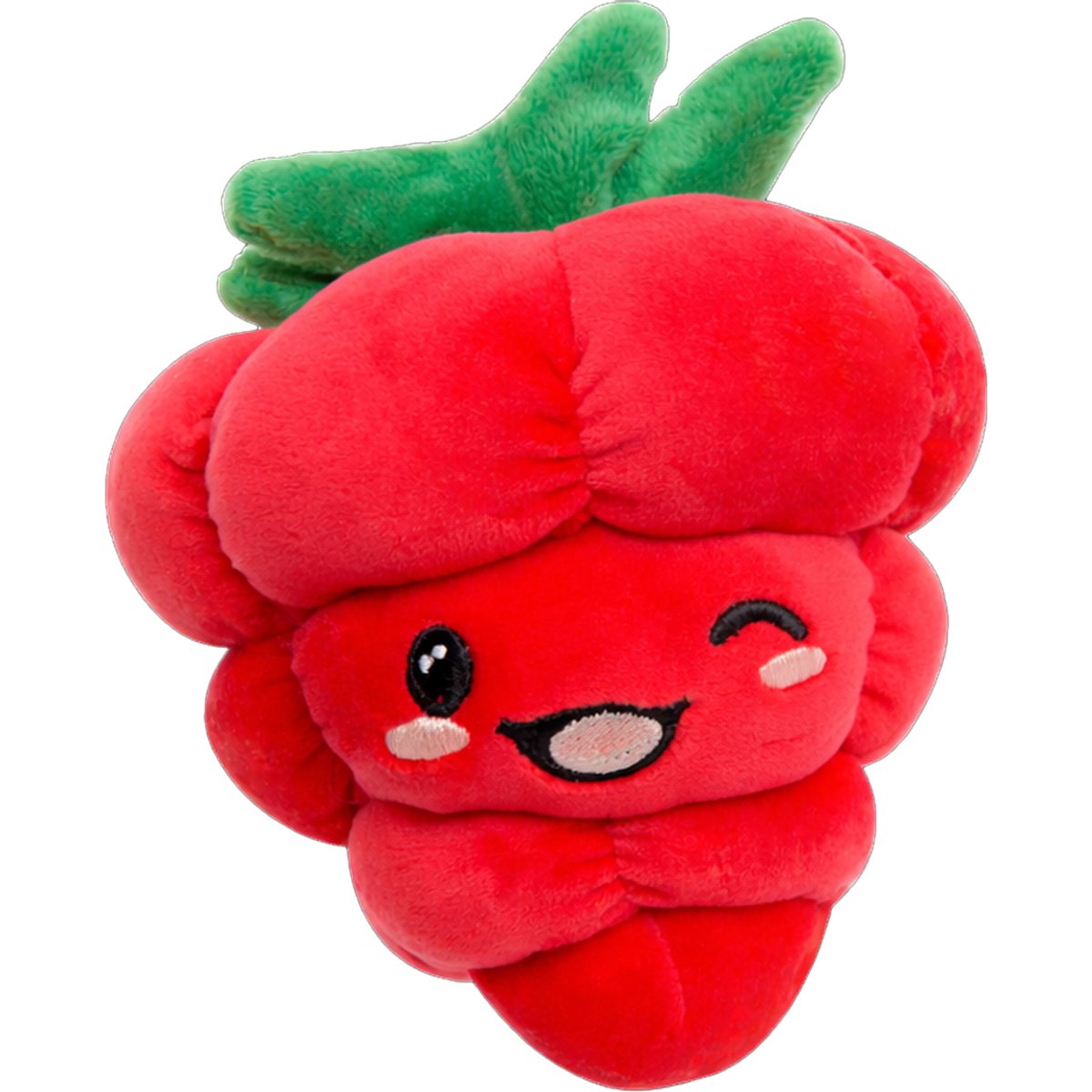 Snugarooz Berry Big Squeaky Plush Dog Toy, Red