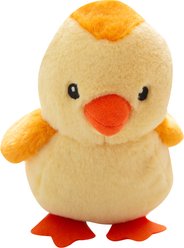 Snugarooz Chicken Little Squeaky Plush Dog Toy, Yellow