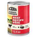 ACANA Classics Beef Pate Wet Dog Food, 12.5-oz can, case of 12