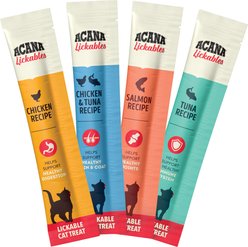 ACANA Variety Pack Lickables Cat Treats, 0.5-oz tube, 8 count