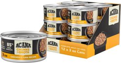 ACANA Chicken & Tuna Chunks in Broth Wet Cat Food, 3-oz can, case of 12 slide 2 of 8