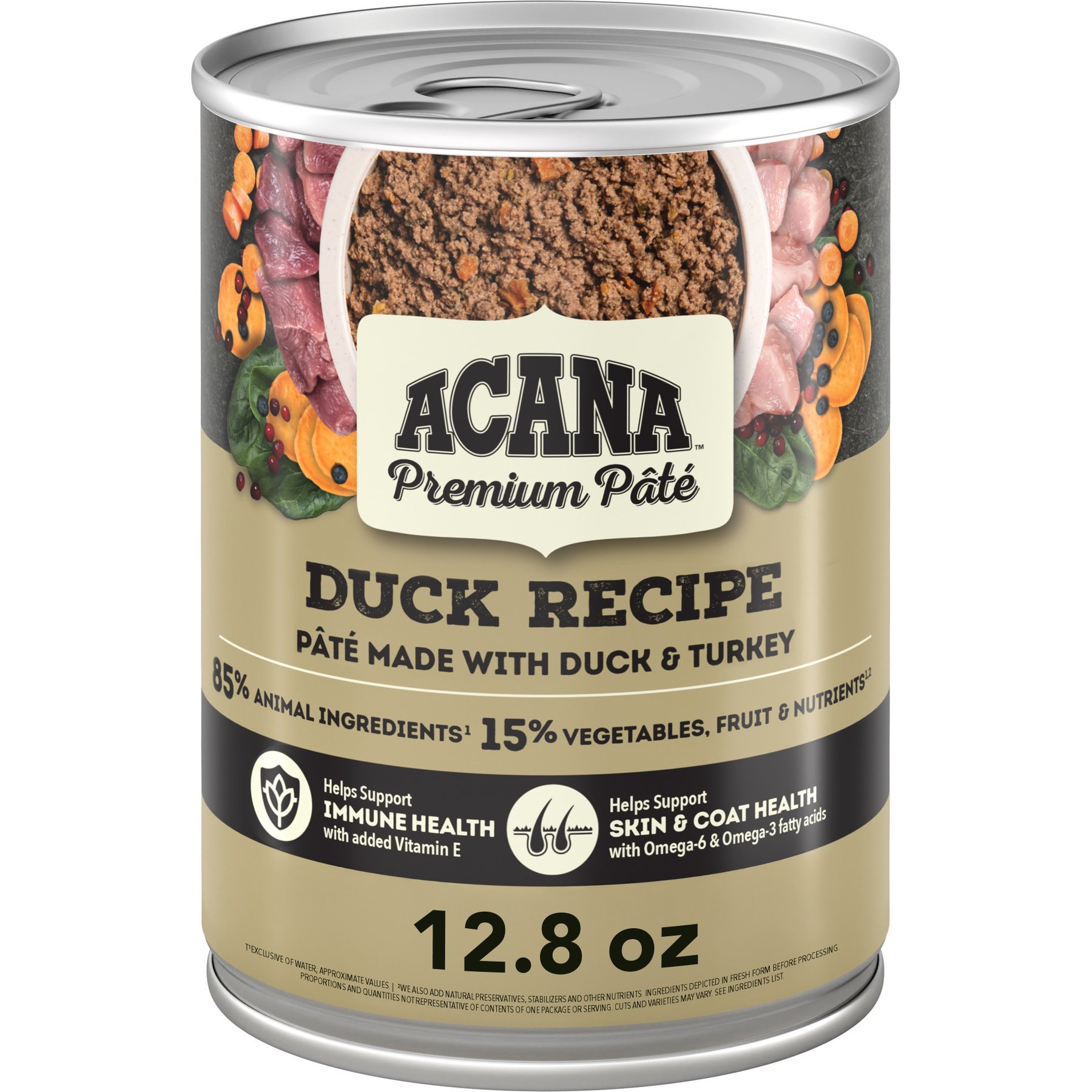 ACANA Premium Pate Duck in Bone Broth Grain-Free Wet Dog Food, 12.8-oz, case of 12