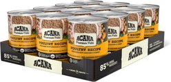 ACANA Premium Pate Poultry in Bone Broth Grain-Free Wet Dog Food, 12.8-oz, case of 12