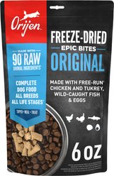 ORIJEN Original Epic Bites Freeze-Dried Dry Dog Food, 6-oz bag
