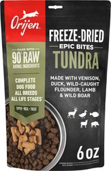 ORIJEN Tundra Epic Bites Freeze-Dried Dry Dog Food, 6-oz bag