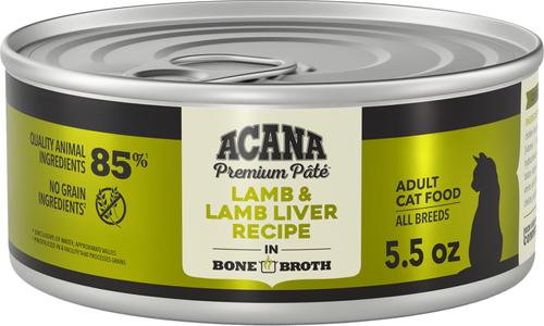 ACANA Premium Lamb & Lamb in Bone Broth Liver Pate Wet Cat Food