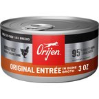 ORIJEN Premium Original Entree in Bone Broth Pate Wet Cat Food, 3-oz can, case of 24