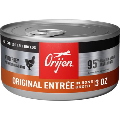 ORIJEN ORIJEN Premium Original Entree in Bone Broth Pate Wet Cat Food, 3-oz can, case of 24