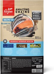 ORIJEN Amazing Grains Six Fish High-Protein Dry Dog Food, 22.5-lb bag slide 2 of 9